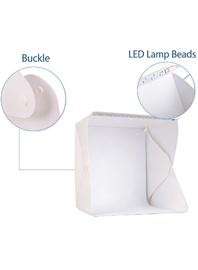 Arabest Folding Photo Studio Kit Box with LED Light for Photographing Shooting Tent for Small Size Itens（20*20*20cm) - Image 2